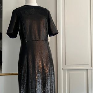 Black Sequins Dress Diane Von Furstenburg